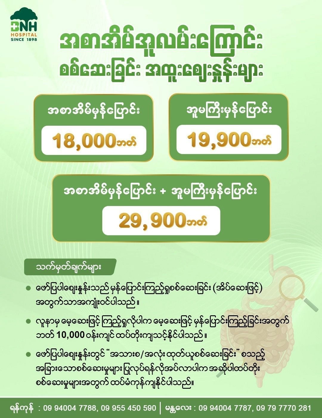 Gastroscopy & Colonoscopy — BNH Hospital