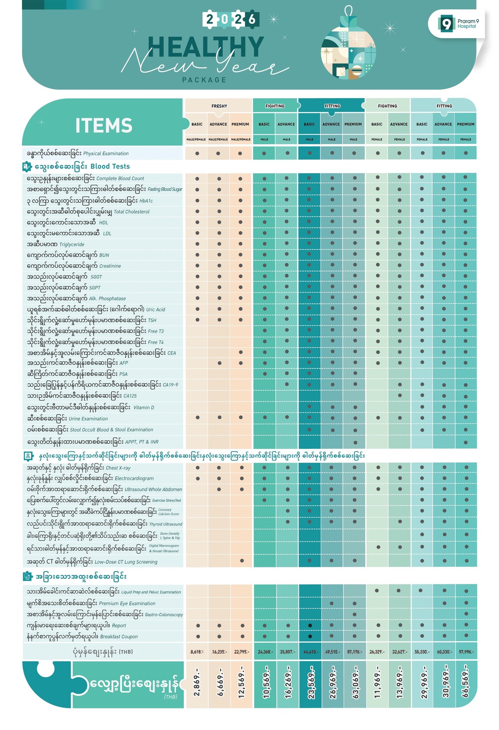 Check-up Promotion — Praram 9 Hospital